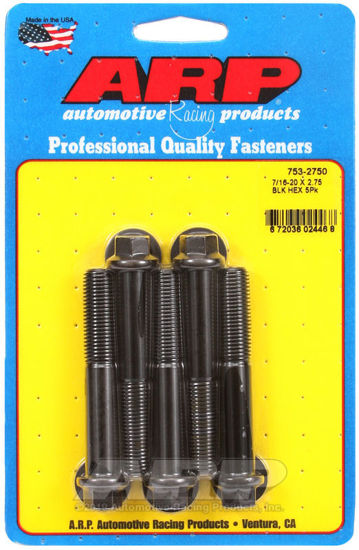 Bilde av 7/16-20 x 2.750 hex black oxide bolts