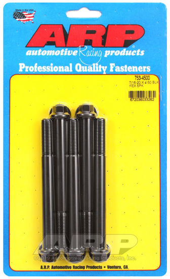 Bilde av 7/16-20 x 4.500 hex black oxide bolts