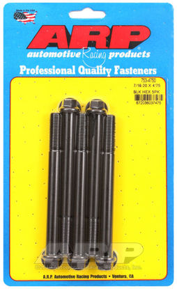 Bilde av 7/16-20 x 4.750 hex black oxide bolts