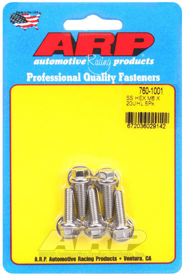 Bilde av M6 x 1.00 x 20 hex SS bolts