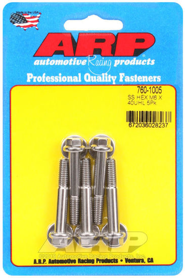 Bilde av M6 x 1.00 x 40 hex SS bolts