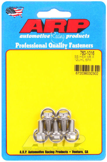 Bilde av M6 x 1.00 x 12 hex SS bolts