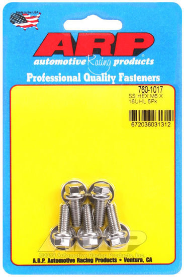 Bilde av M6 x 1.00 x 16 hex SS bolts