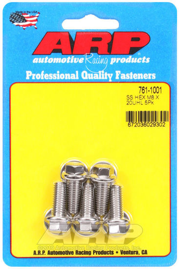 Bilde av M8 x 1.25 x 20 hex SS bolts