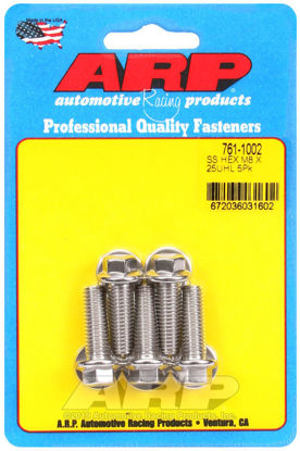 Bilde av M8 x 1.25 x 25 hex SS bolts