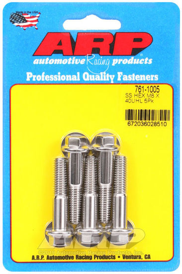 Bilde av M8 x 1.25 x 40 hex SS bolts