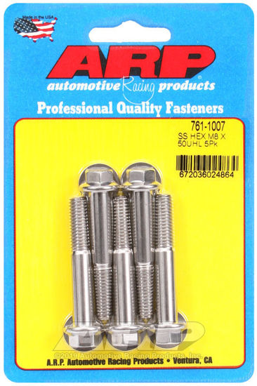 Bilde av M8 x 1.25 x 50 hex SS bolts