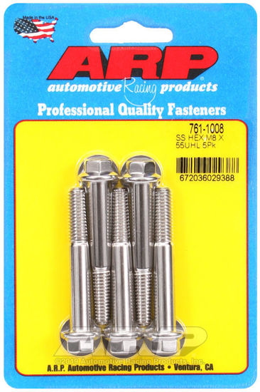 Bilde av M8 x 1.25 x 55 hex SS bolts