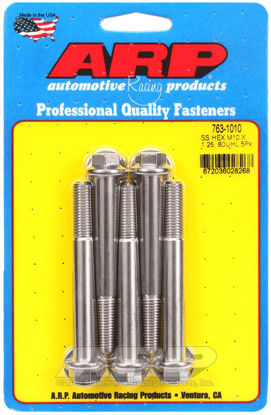Bilde av M10 x 1.25 x 80 hex SS bolts