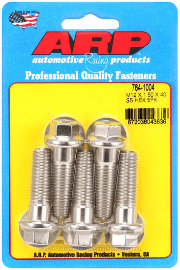 Bilde av M12 x 1.50 x 40 hex SS bolts