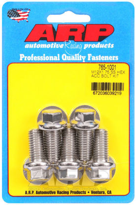 Bilde av M12 x 1.75 x 25 hex SS bolts