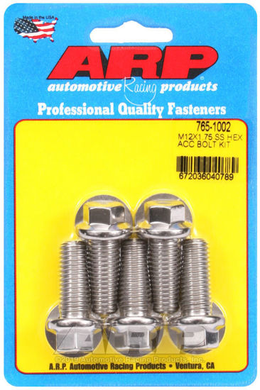 Bilde av M12 x 1.75 x 30 hex SS bolts