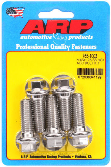 Bilde av M12 x 1.75 x 35 hex SS bolts