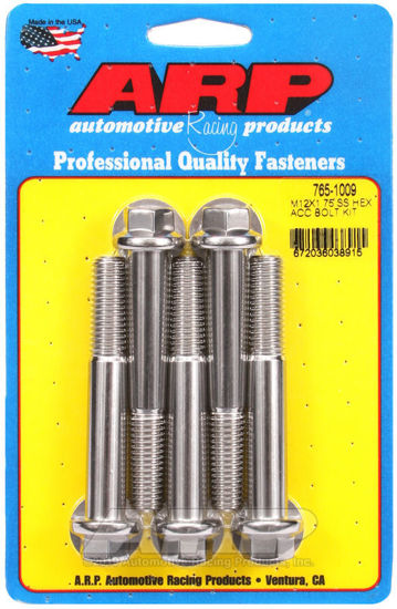 Bilde av M12 x 1.75 x 80 hex SS bolts