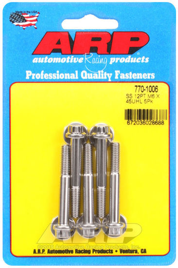 Bilde av M6 x 1.00 x 45 12pt SS bolts