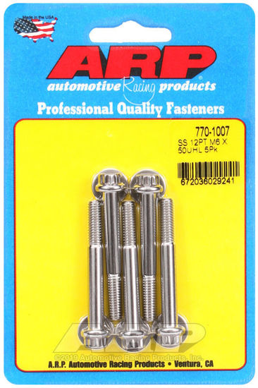 Bilde av M6 x 1.00 x 50 12pt SS bolts