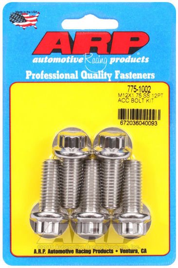 Bilde av M12 X 1.75 X 30 12pt SS bolts