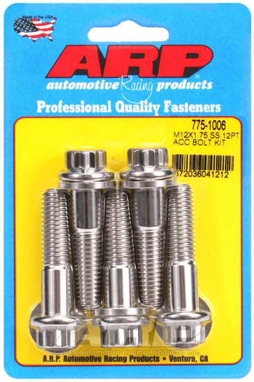 Bilde av M12 X 1.75 X 50 12pt SS bolts