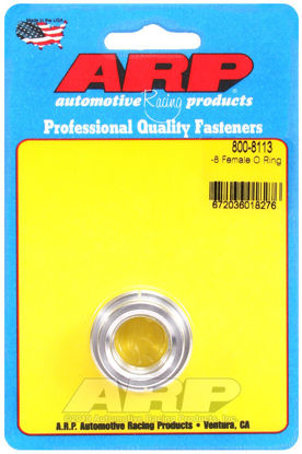 Bilde av -8 female O ring aluminum weld bung