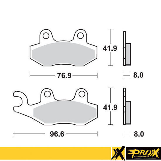 Bilde av ProX Front Brake Pad RM125/250 '89-95 + YZ125/250 '90-97