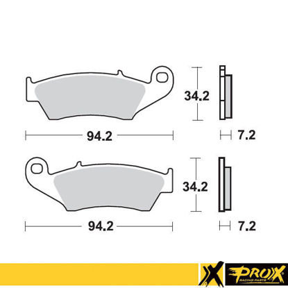 Bilde av ProX Front Brake Pad CRF250/450R '02-26 + KX250F '04-26