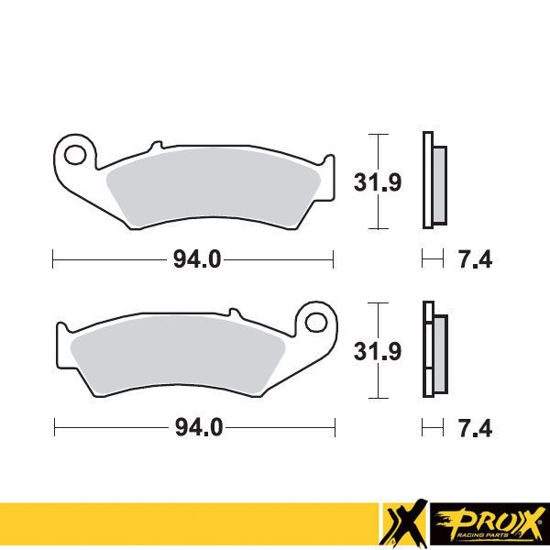 Bilde av ProX Front Brake Pad CR125/250/500 '87-94