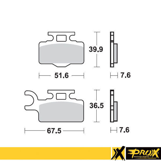 Bilde av ProX Front Brake Pad KX65 '00-22 + RM65 '03-05