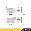 Bilde av ProX Front Brake Pad KTM65SX '02-22 + KTM85SX '03-11
