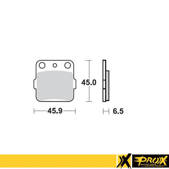 Bilde av ProX Rear Brake Pad YZ65 '18-26 + YZ80/85 '93-27