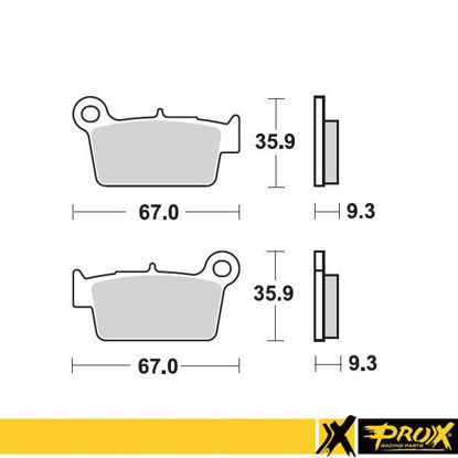 Bilde av ProX Rear Brake Pad KX250F/450F '04-26 + RM-Z250/450 '04-26