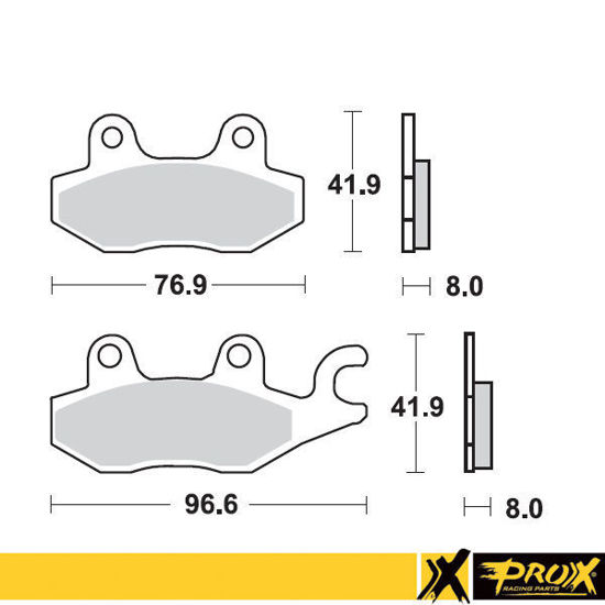 Bilde av ProX Front Brake Pad LT-R450 '06-11 (Right) + YFZ450 '04-09 