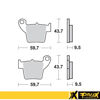 Bilde av ProX Rear Brake Pad CR125/250 '02-07 + CRF150/250/450R'02-26
