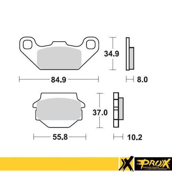 Bilde av ProX Front Brake Pad KXF250 Tecate '87-88 + KSF250 Mojave '8