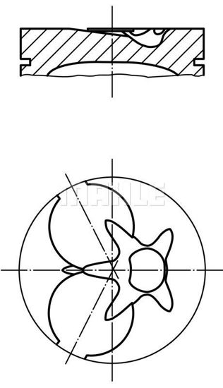 Bilde av Stempel 87,50 MM Mercedes OM601/602/603 u/turbo 1984-