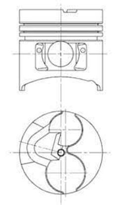 Bilde av STEMPEL STD 91,10MM MITSUBISHI GALANT/L300/PAJERO 4D55T 2346CC 1983-1986