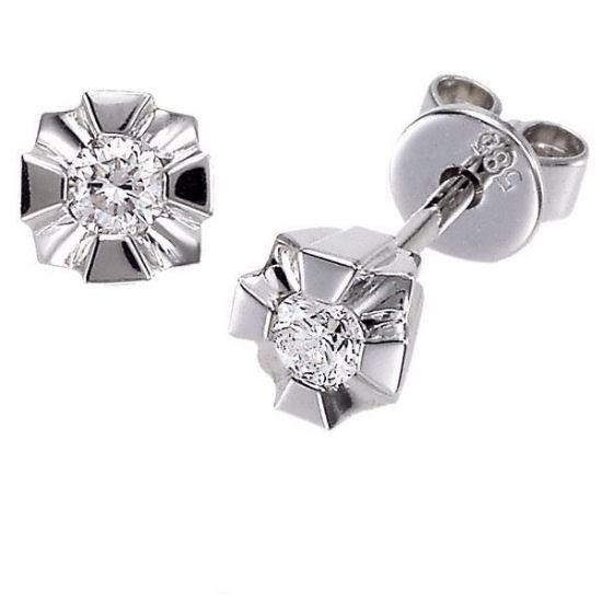 Diamantøredobber Evita med  2/0,05 ct W-Si-50205