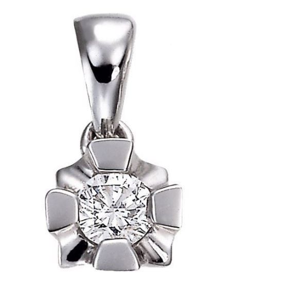 Diamantsmykke Evita i gull med 0,05 ct W-Si-50305