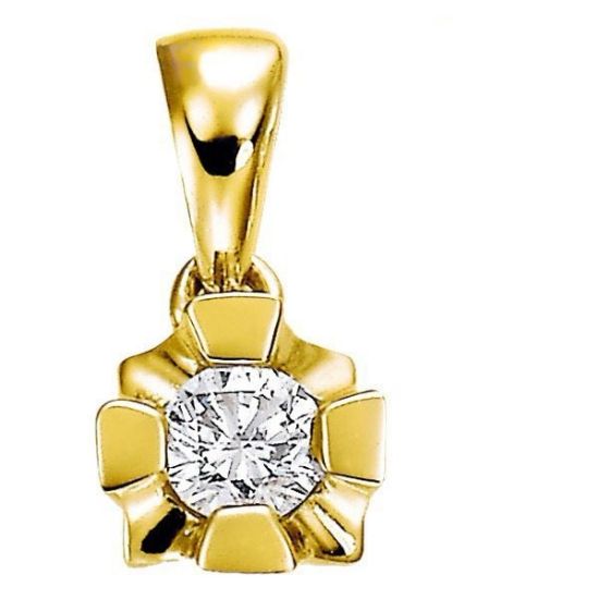 Diamantsmykke Evita i gull med 0,05 ct W-Si-503050