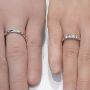Giftering & diamantring Iselin 0,30ct hvitt gull, 3 mm - 1530-8503010