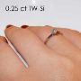 Enstens platina diamantring Violetta med 0,30 ct TW-Si - 18003030pt