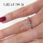 Enstens platina diamantring Violetta med 0,70 ct TW-Si - 18003070pt