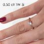 Enstens platina diamantring Elissa med 0,50 ct TW-Si -18004050pt