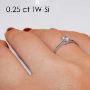 Enstens platina diamantring Lilya med 0,30 ct TW-Si -18008030pt
