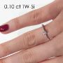 Enstens platina diamantring Soria med 0,16 ct TW-Si -18010016pt