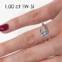 Enstens diamantring med 1,00 ct TW-Si i platina -18015100pt