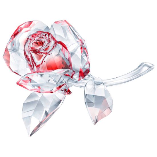 Swarovski figurer. Blossoming Rose, Red - 5428561