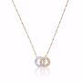 Swarovski smykke Stone Necklace, Multi-colored, Rose-gold tone plated - 5414999