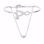 Swarovski armband Infinity Chain Crystal, hvitt - 5520584