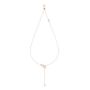 Smykke Swarovski Infinity Y Necklace, White, Rose-gold tone plated - 5521346