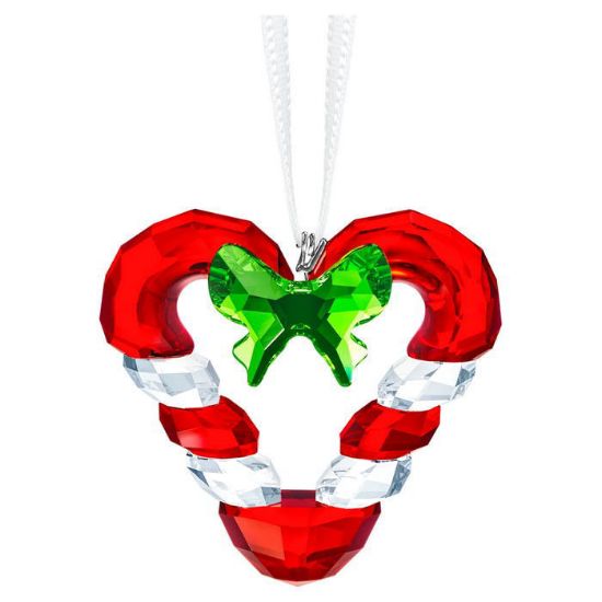 Swarovski figurer Candy Cane Heart Ornament - 5403314